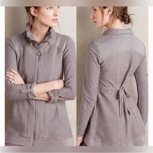 Anthropologie Saturday Sunday Women's Quinn Zip Up Jacket Gray Size M